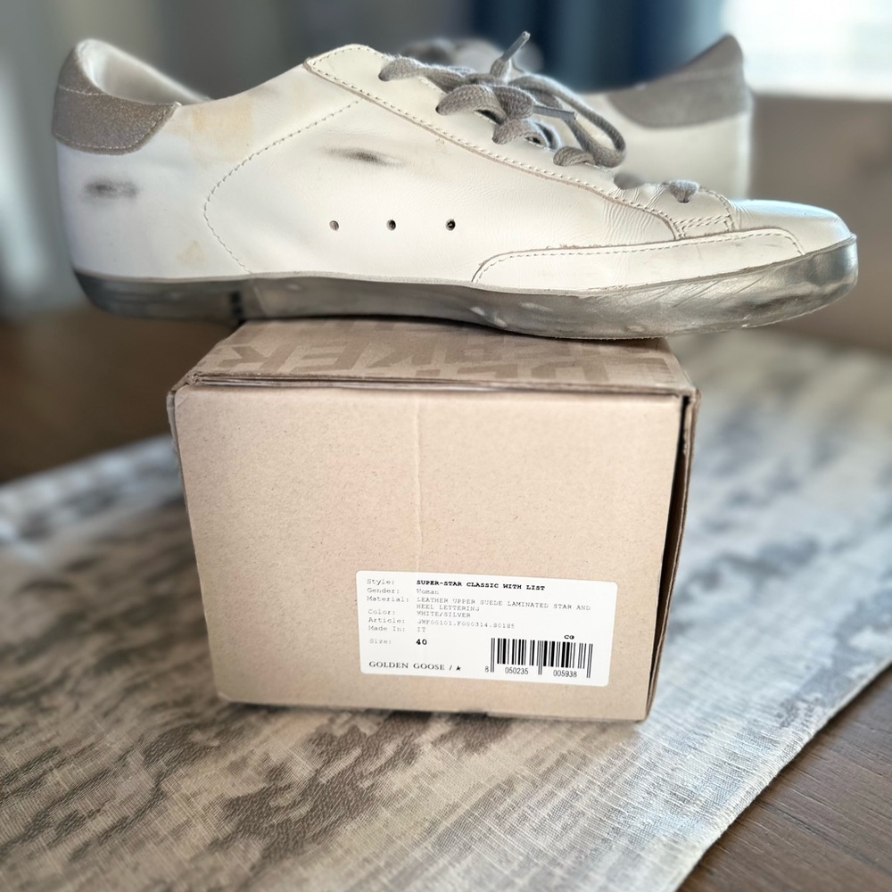 Golden Goose Silver Star Sneakers